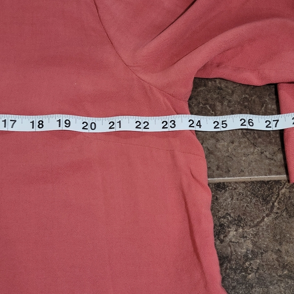 Soft Surroundings Santa Barbara Button Down Tunic Top Coral 1XLarg Cotton Modal - Picture 8 of 10